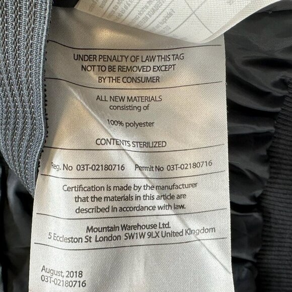 Mountain Warehouse Jacket Womens Sz 8 Alpine Sunshine Bomber Ski Teal Blue Gray - Picture 10 of 13